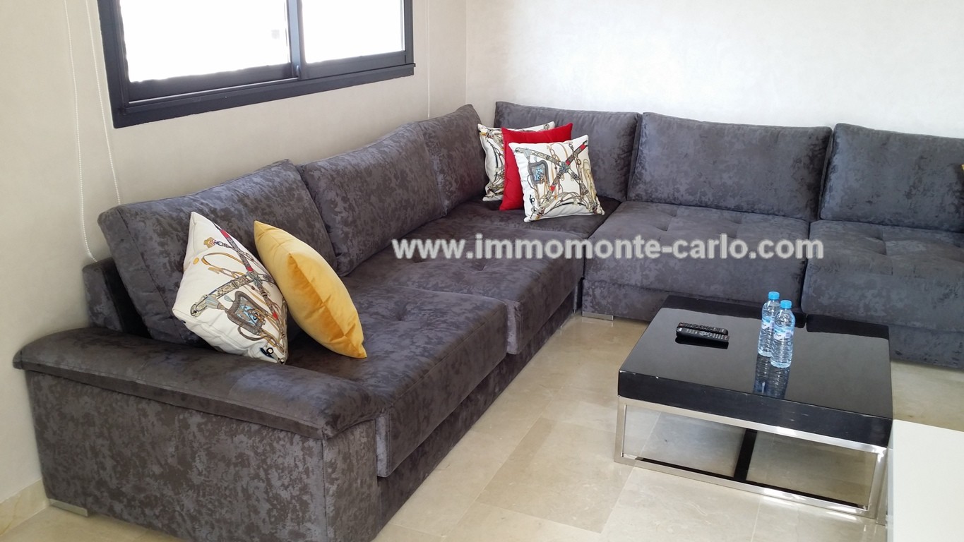 Location Appartement meublé avec terrasse à hay Riad Rabat