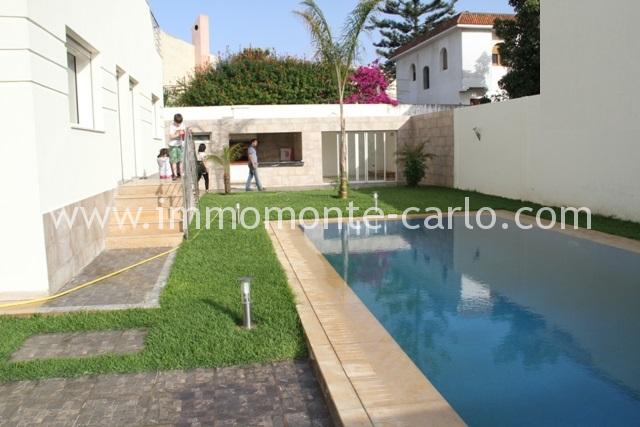 Villa neuve avec piscine à louer à RABAT au quartier Hay Riad