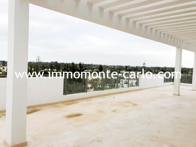 Appartement  de standing avec belle grande terrasse à souissi Rabat
