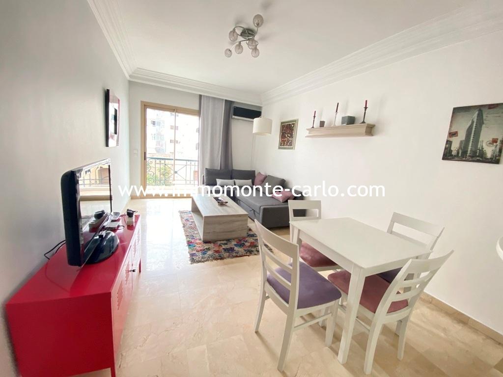 Bel appartement meublé avec terrasse à louer à Casablanca